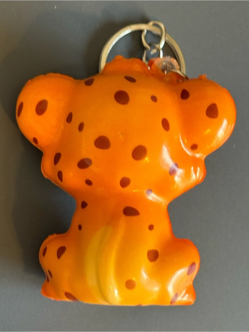Brand New Cute Cute Cartoon Spotted Cheetah  Squishy Keychain TikTok Viral Safar